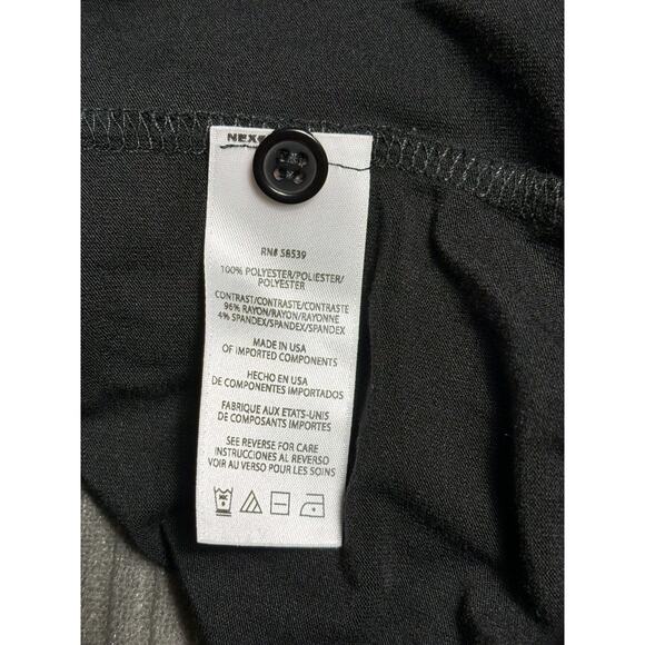 Kut From The Kloth Blouse Semi Sheer Womens M Black Long Sleeves Long Back NEW - Picture 5 of 7